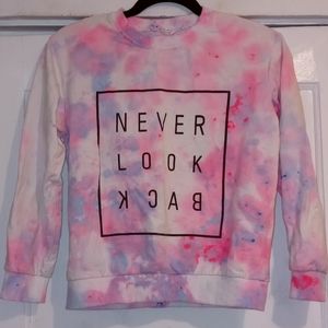 Tie Dye Sweatshirt - Upcycled Tees - Upcycled Sweaters - Never look back